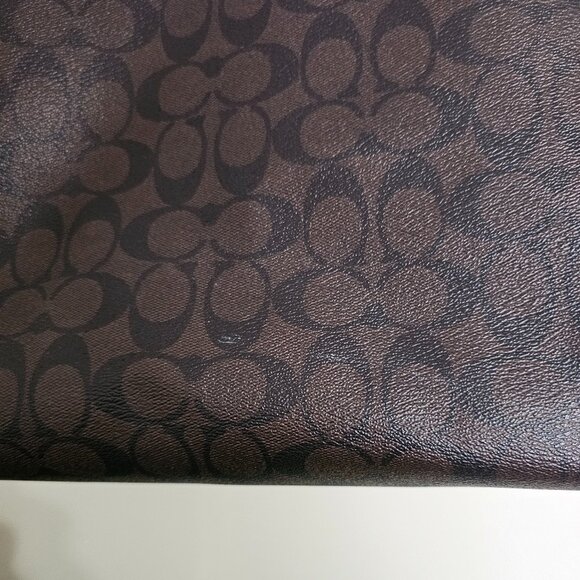 COACH Signature Canvas Tote Bag - Brown and Black - Picture 8 of 12